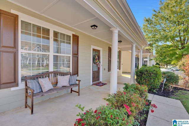 view of patio / terrace featuring a porch