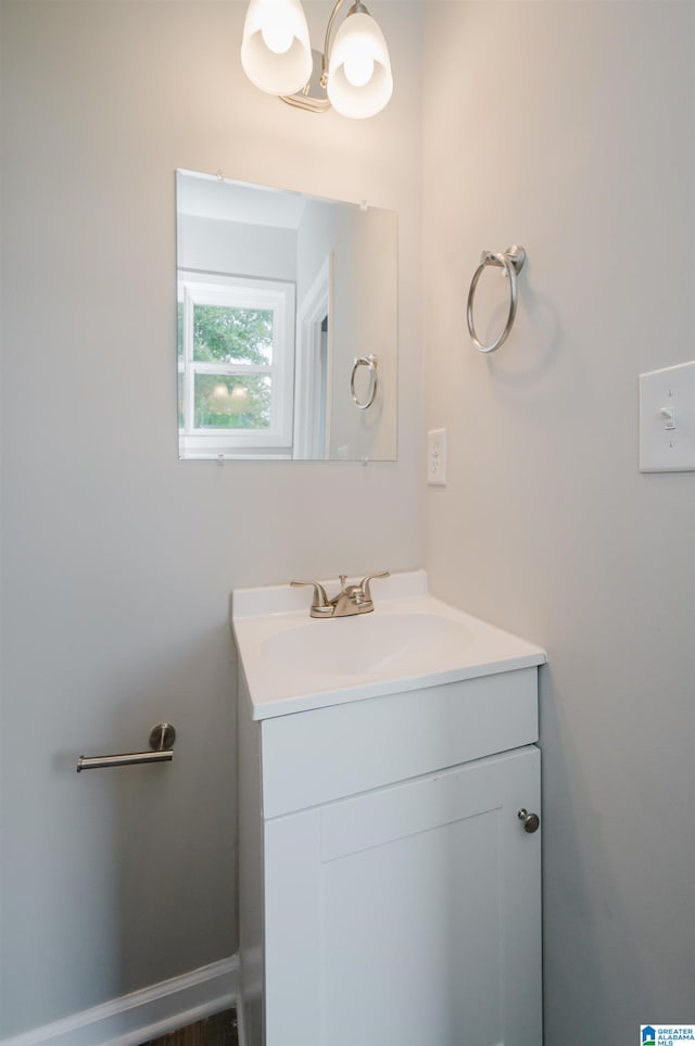 bathroom with vanity