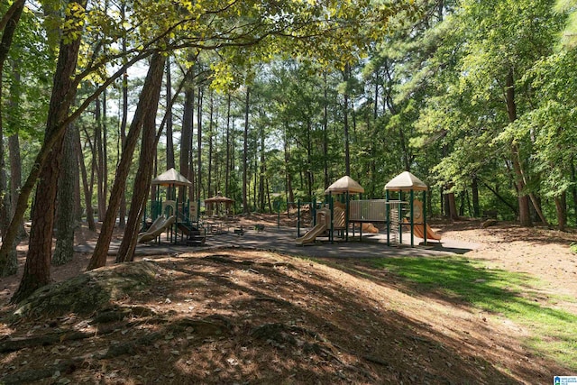 exterior space featuring a playground