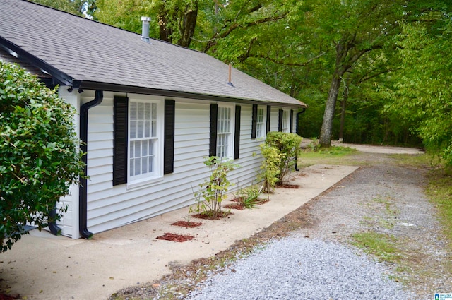 view of home's exterior