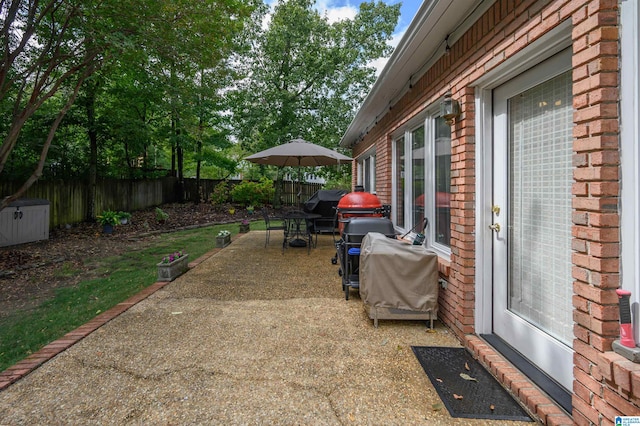 view of patio