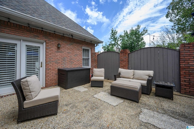 view of patio / terrace with outdoor lounge area