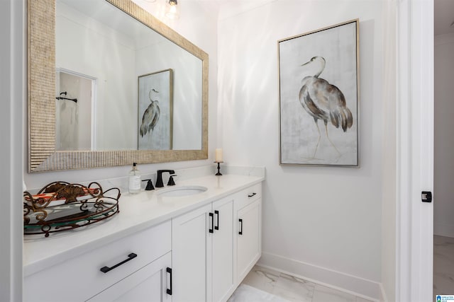 bathroom featuring vanity