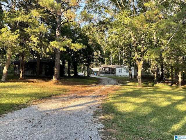 exterior space with a front yard