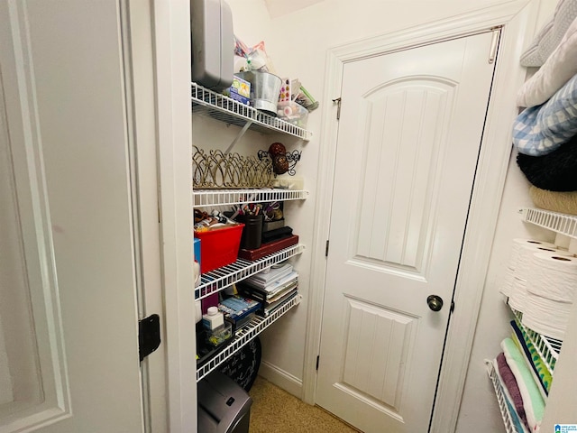 view of pantry