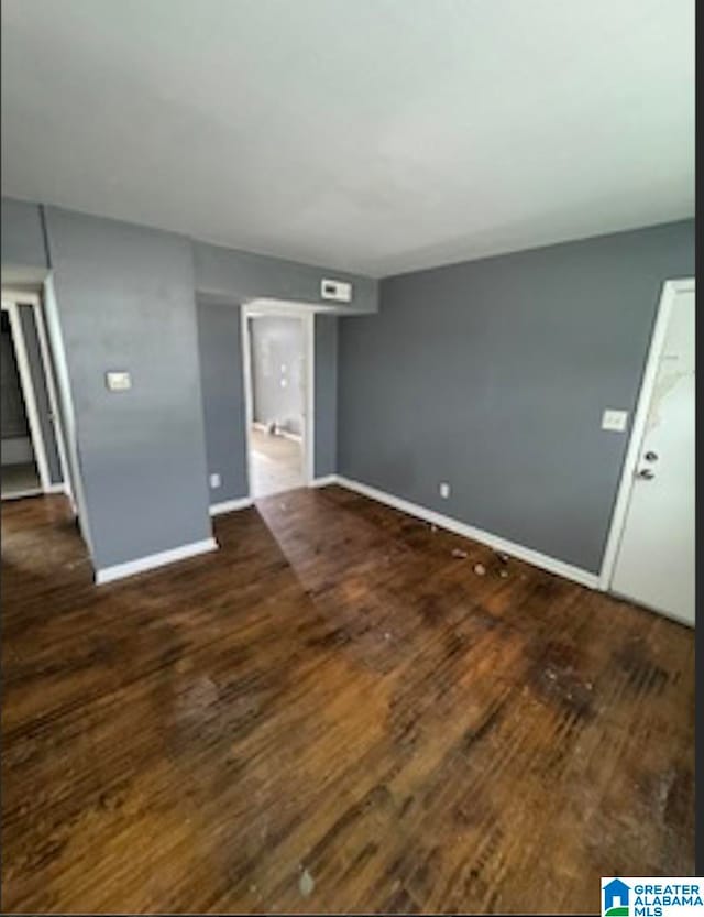 interior space featuring dark wood-type flooring