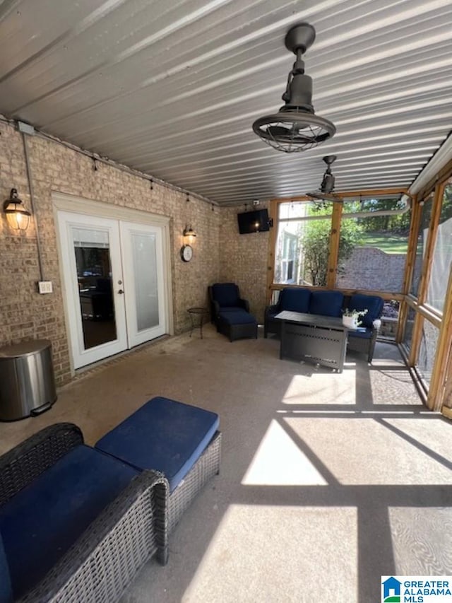 view of patio with an outdoor hangout area