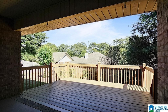 view of wooden terrace