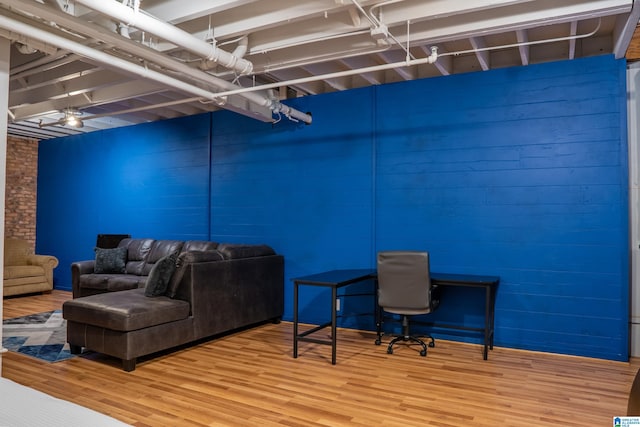 interior space featuring hardwood / wood-style floors