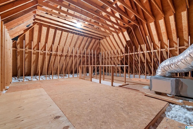 view of attic