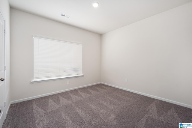 view of carpeted empty room