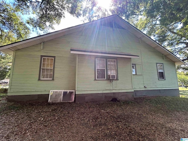 view of property exterior featuring cooling unit