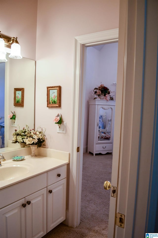 bathroom with vanity