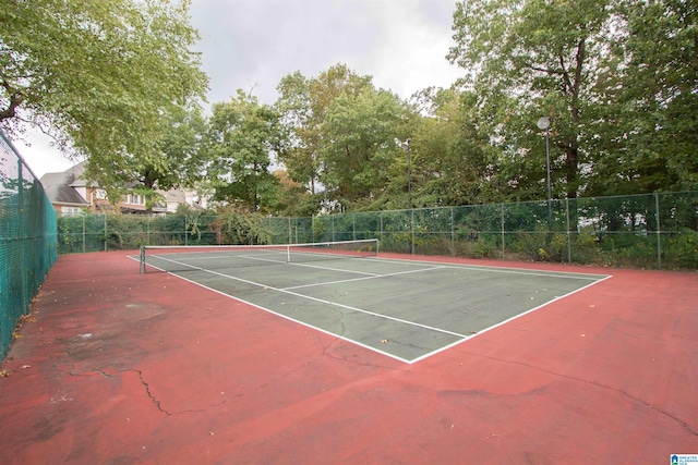 view of tennis court