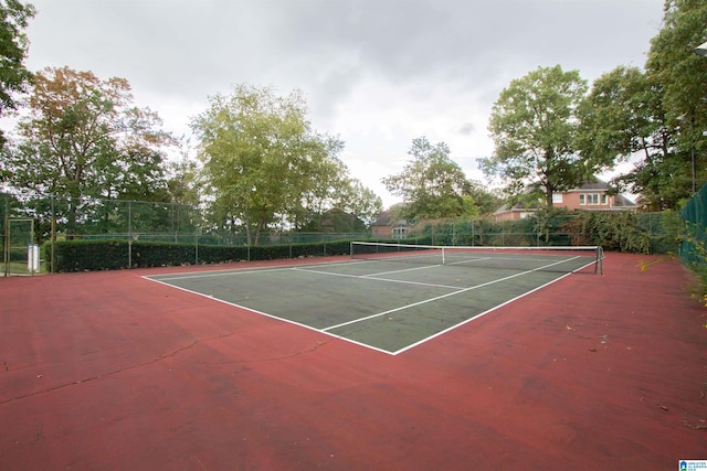 view of tennis court