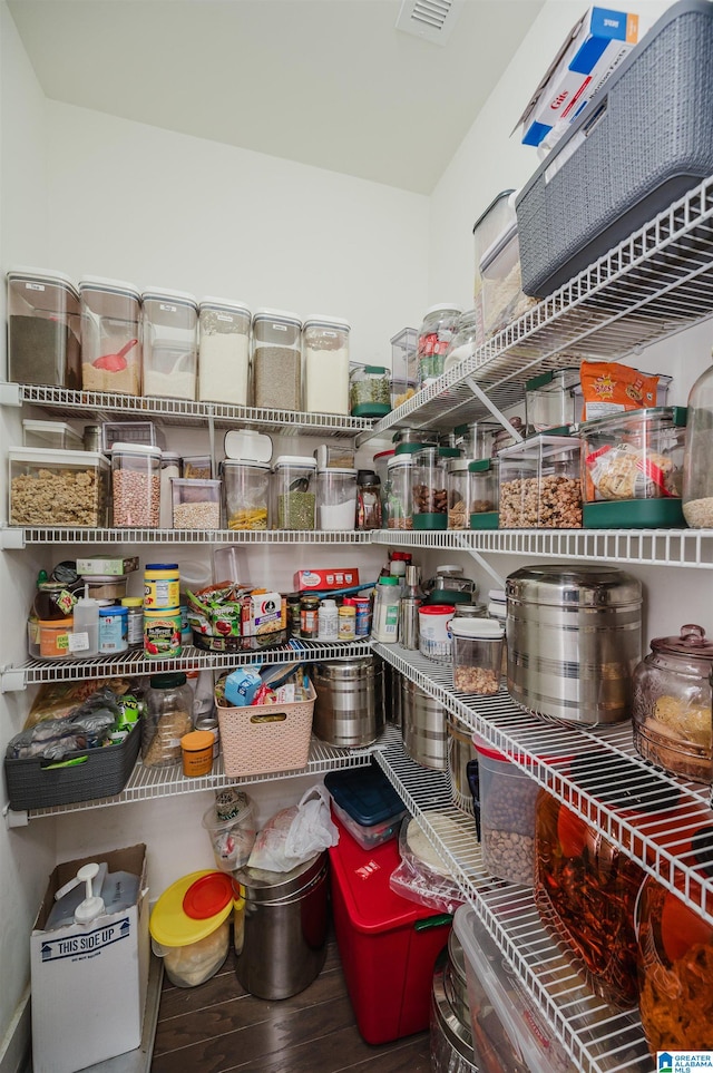 view of pantry