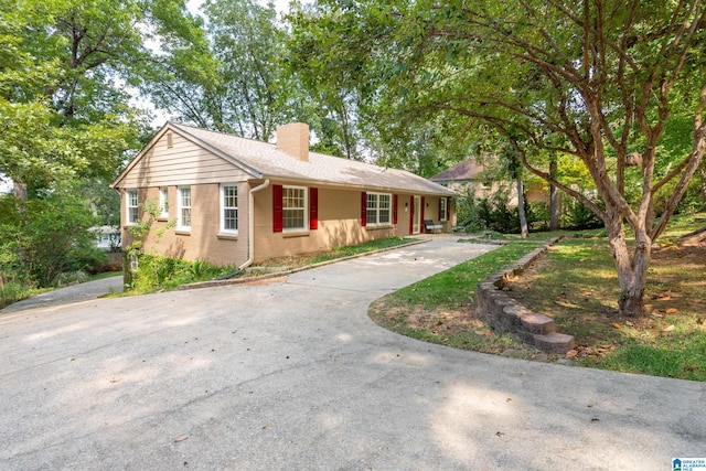 view of ranch-style home