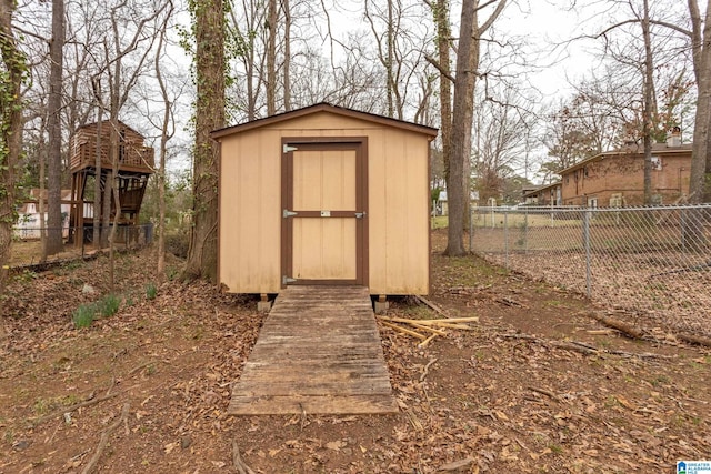 view of outdoor structure