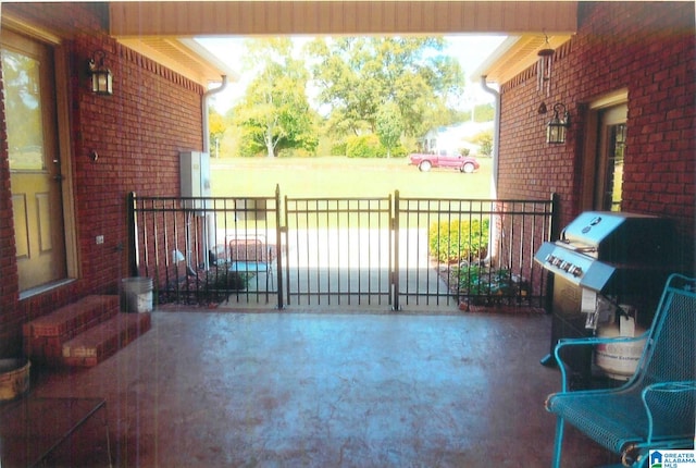 view of patio / terrace featuring area for grilling