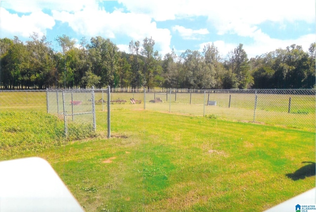 view of yard featuring a rural view