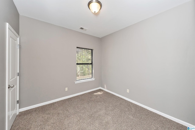 view of carpeted empty room