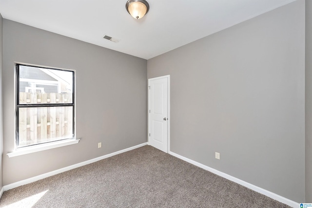 view of carpeted empty room