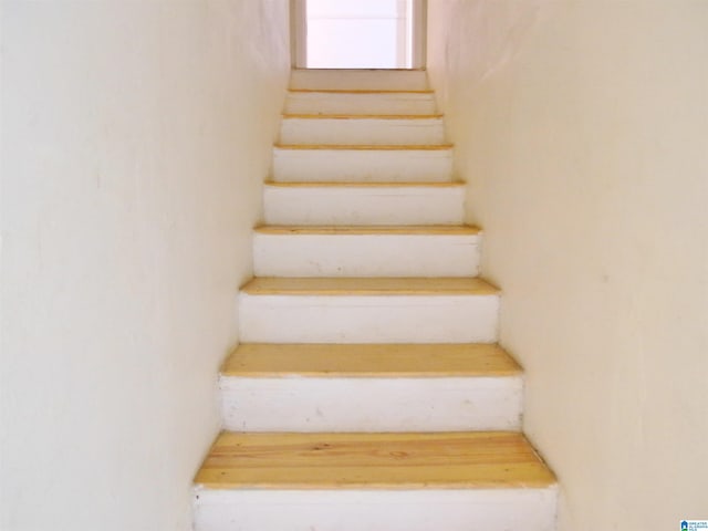 view of stairway