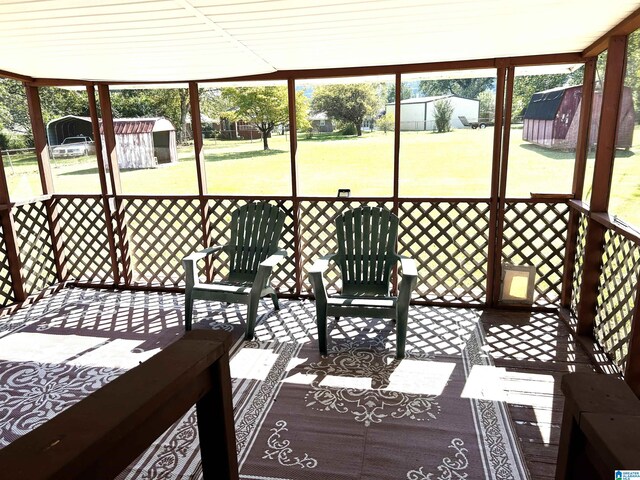 view of sunroom / solarium