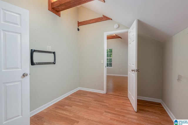 interior space with light wood-type flooring