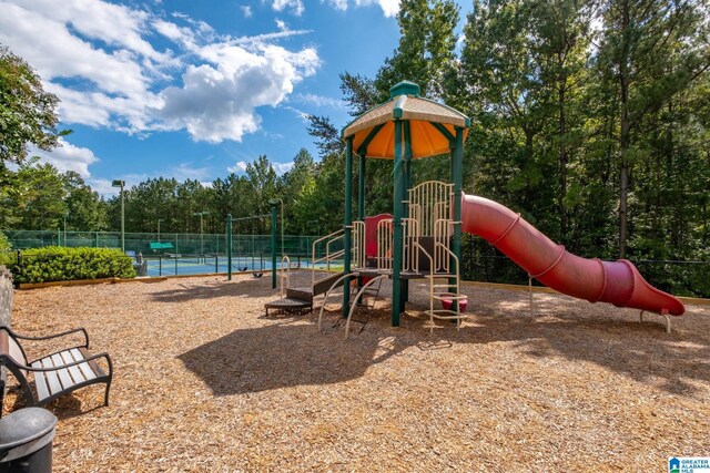 view of jungle gym