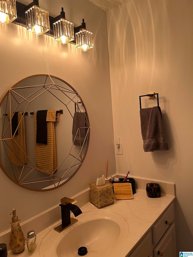 bathroom featuring vanity