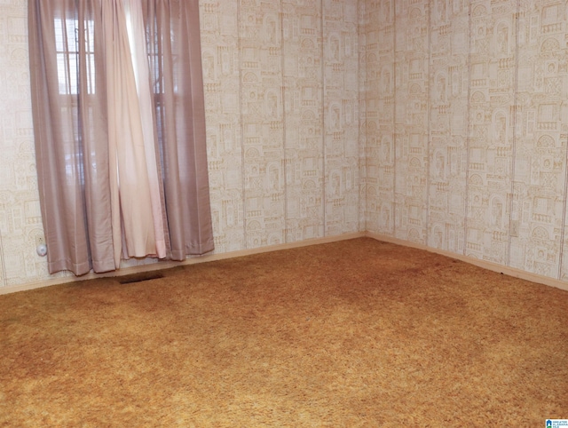 spare room with carpet flooring