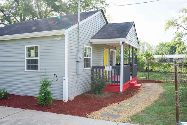 view of home's exterior