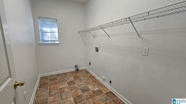 laundry area featuring washer hookup and gas dryer hookup