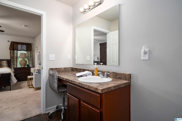 bathroom featuring vanity