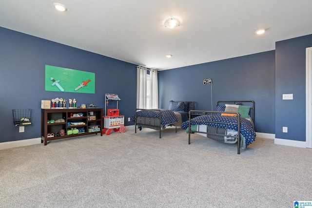 bedroom with carpet flooring