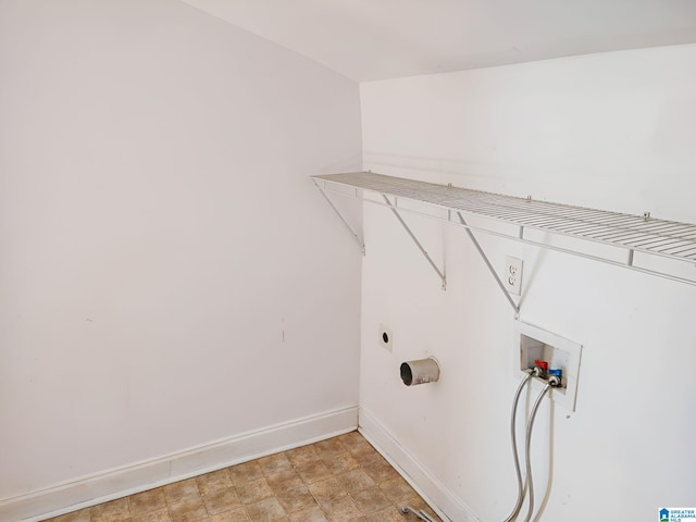 washroom featuring washer hookup and hookup for an electric dryer