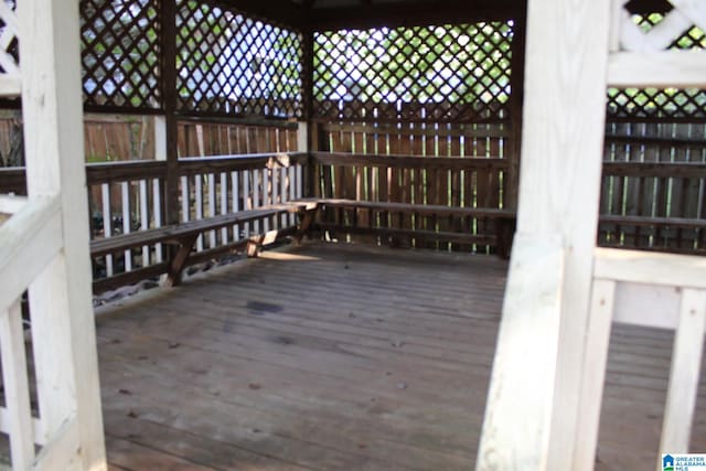 view of deck