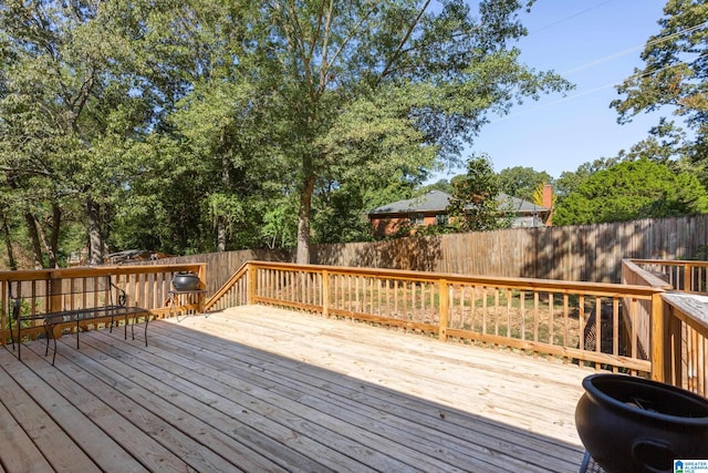 view of wooden terrace