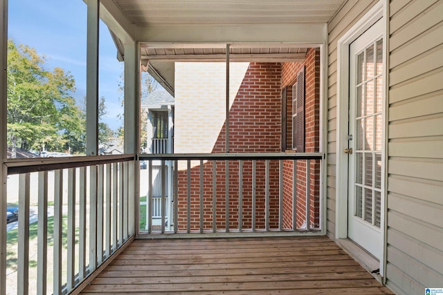 unfurnished sunroom featuring plenty of natural light