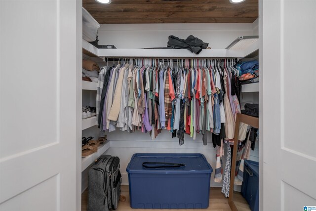 21023 Monroe Dunn Rd, Berry, AL 35546 - spacious closet with light hardwood / wood-style floors