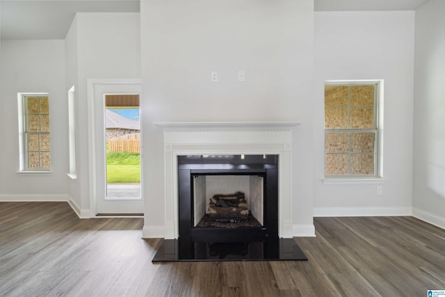 room details featuring hardwood / wood-style flooring