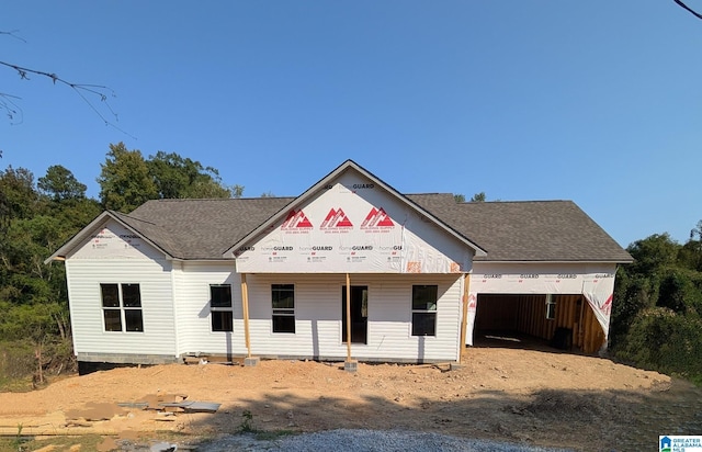 view of property under construction