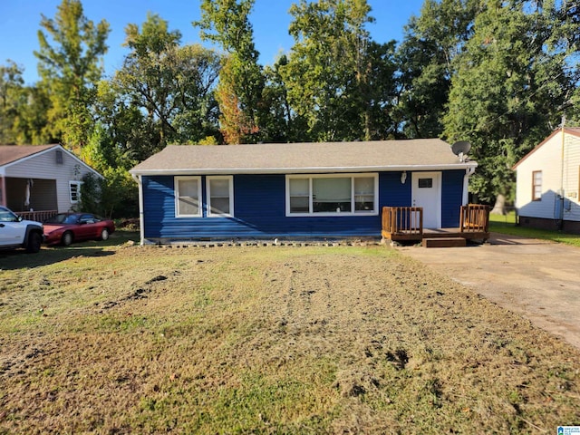 view of ranch-style home