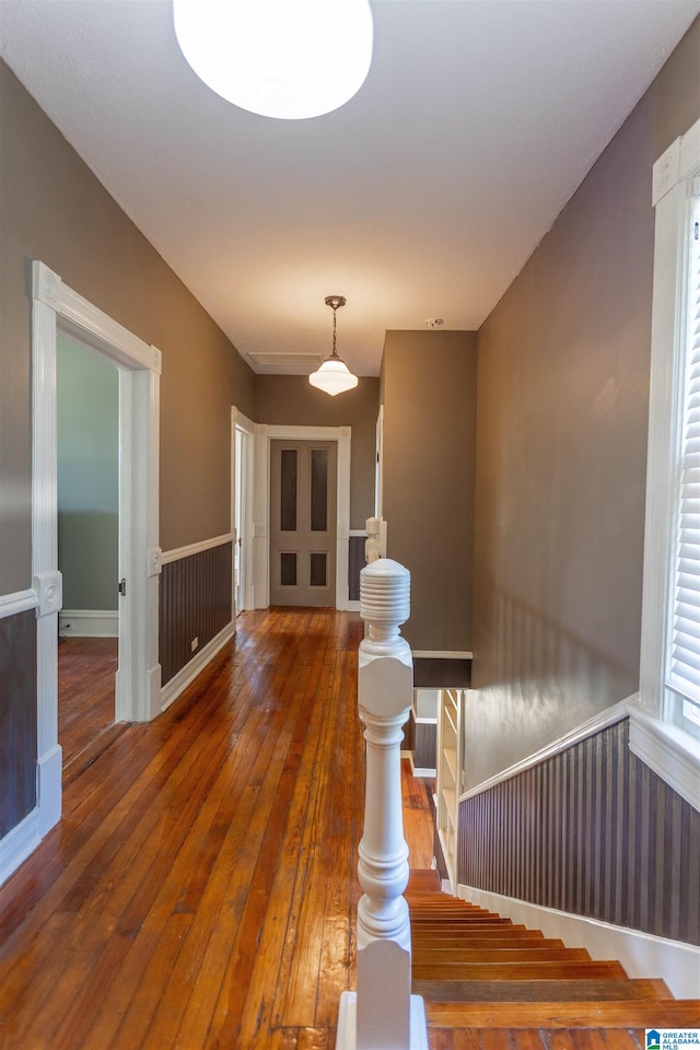 interior space with wood-type flooring