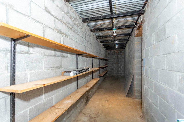 view of basement