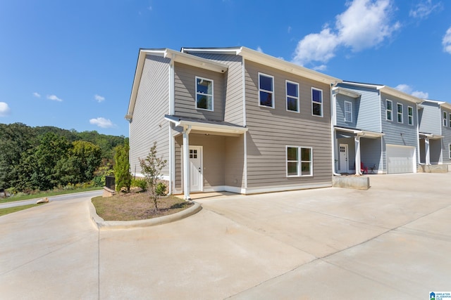 view of front of home featuring a garage