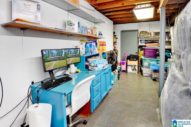 view of storage room