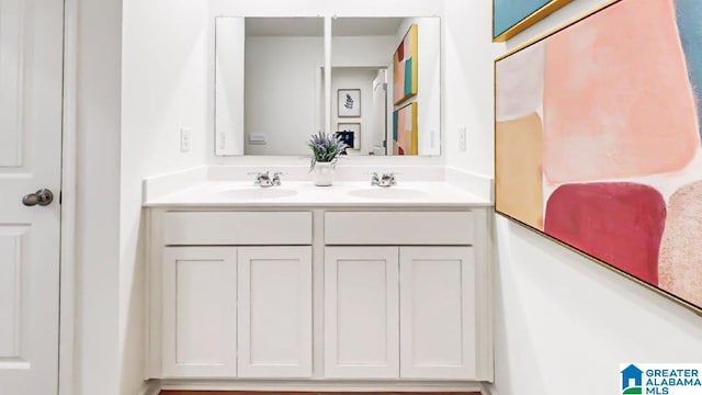 bathroom featuring vanity