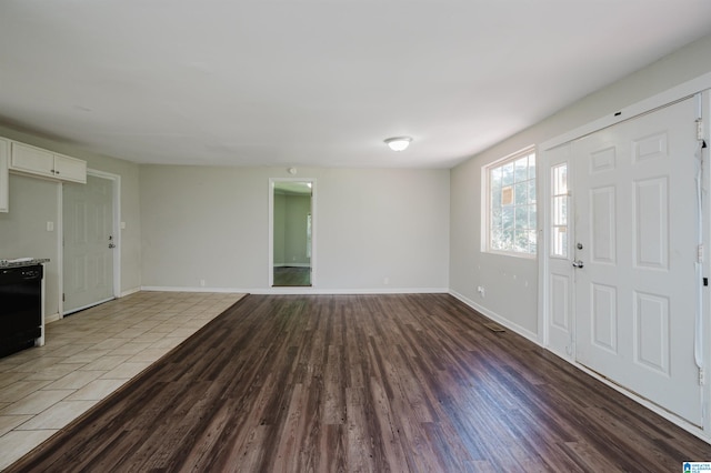 foyer featuring light hardwood / wood-style flooring